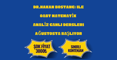 ÖABT MATEMATİK ANALİZ PAKETİ