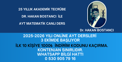 2025-2026 AYT MATEMATİK PAKETİ